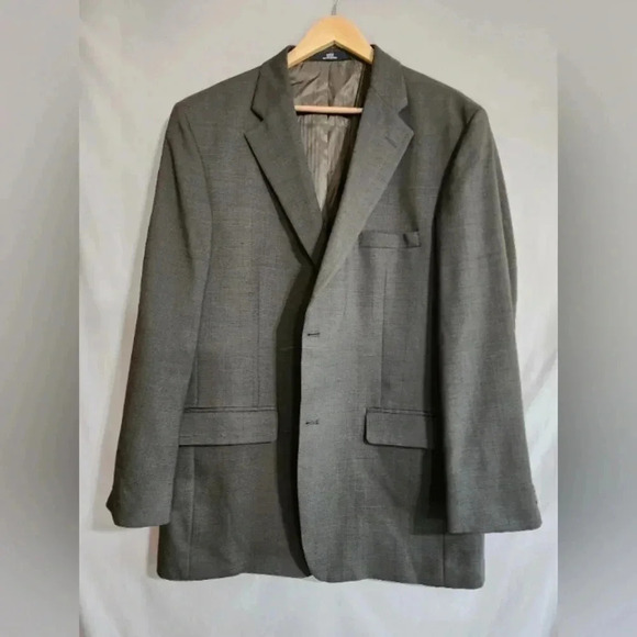 Men's Haggar Black Label Coat, Brown, Size 46L, PreOwned - Picture 1 of 7